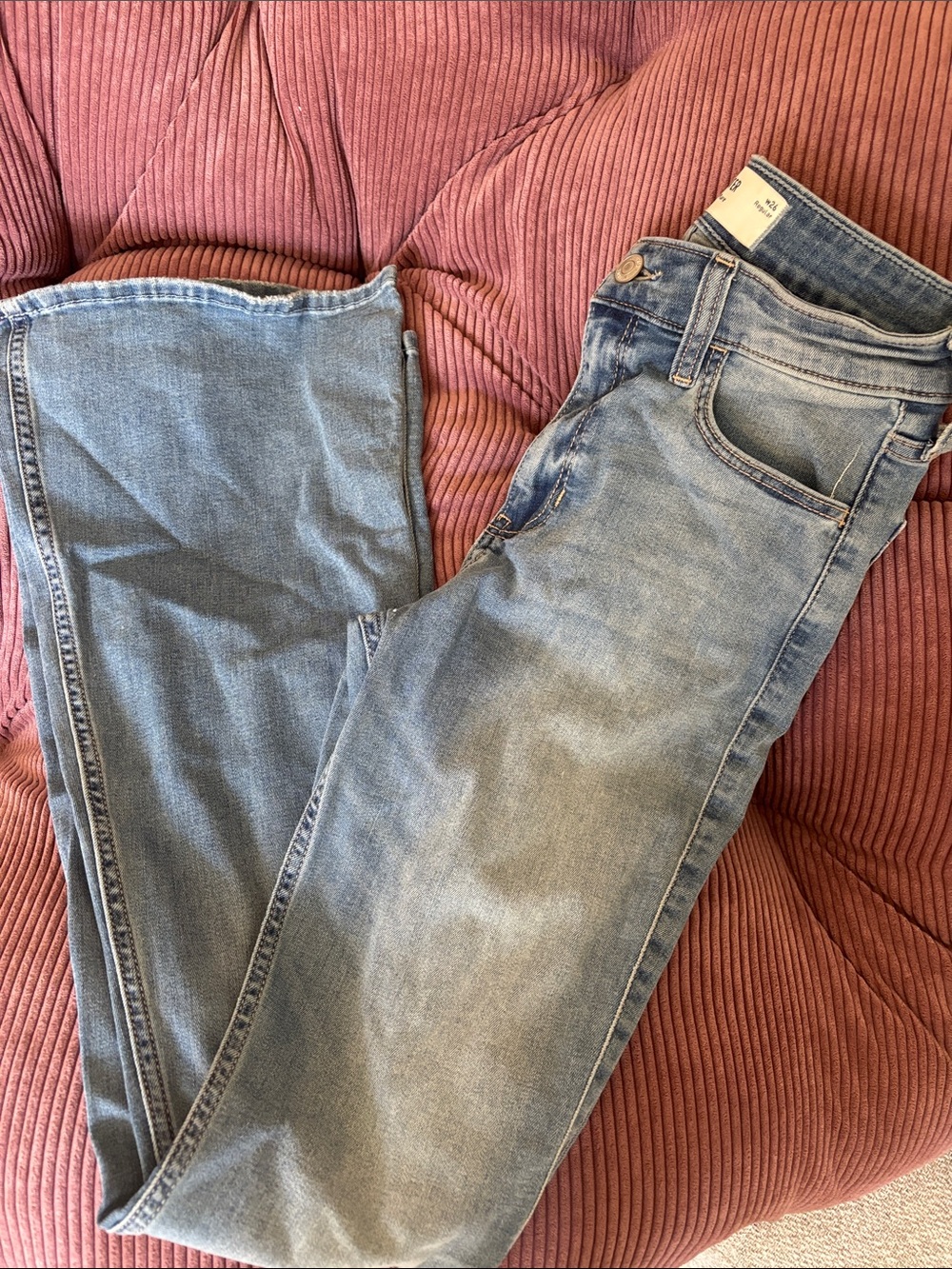 Hollister Light Blue Straight Leg Women's Jeans